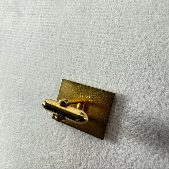 Swank Cuff Sleeves Cufflinks Gold Square Rectangular Formal Business Box Men's - Picture 4 of 7